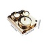 3 Piece Stainless Steel Powder and Liquid Set - Gold