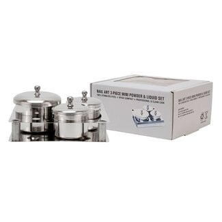 DL Professional DL - 3 Piece Stainless Steel Jars Set