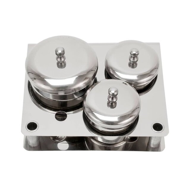 DL - 3 Piece Stainless Steel Jars Set