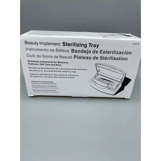 Beauty Implement Sterilizing Tray w/ Window - Pink