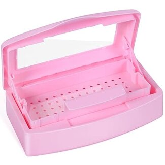 The Studio Beauty Implement Sterilizing Tray w/ Window - Pink