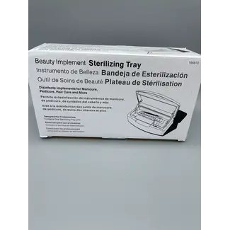 The Studio Beauty Implement Sterilizing Tray w/ Window - White