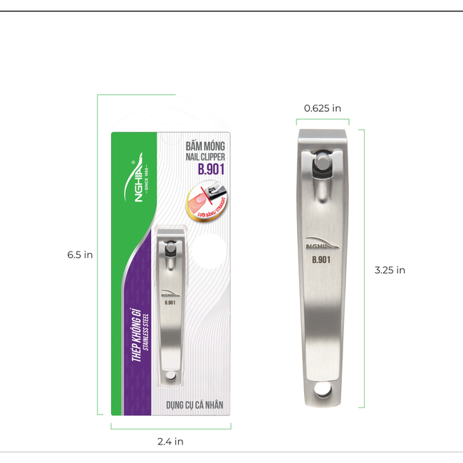Nghia - Nail Clipper - B.901 - Straight