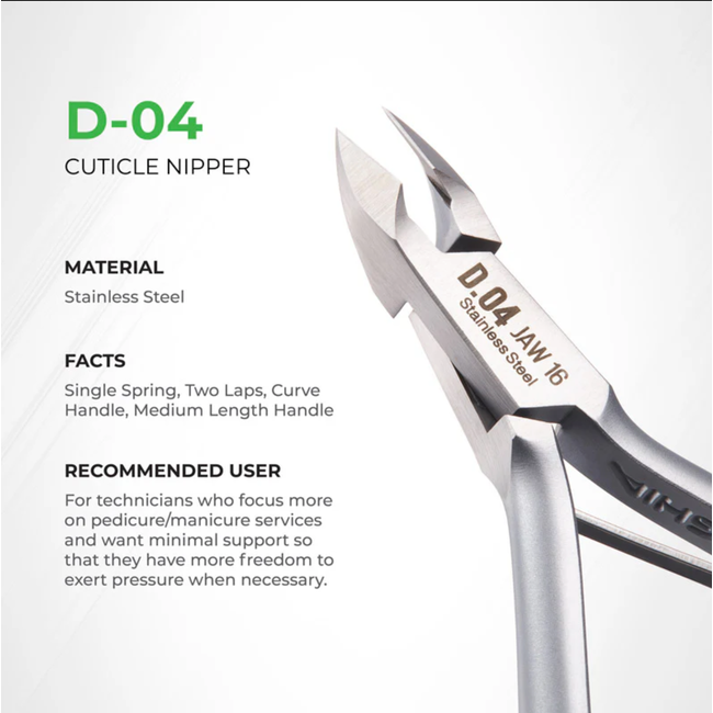 Nghia - Cuticle Nipper - D.04 - Jaw 16