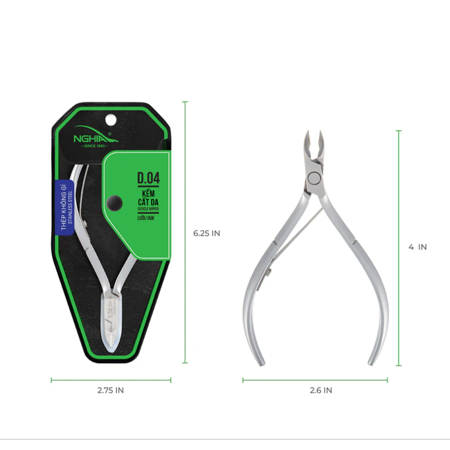 Nghia - Cuticle Nipper - D.04 - Jaw 14