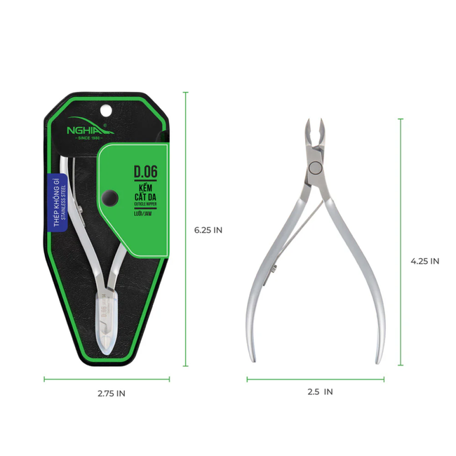 Nghia - Cuticle Nipper - D.06 - Jaw 16