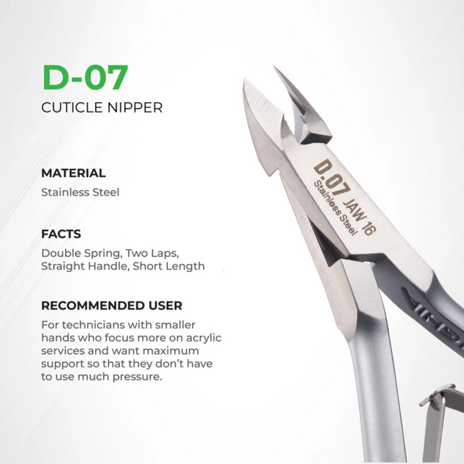 Nghia - Cuticle Nipper - D.07 - Jaw 12