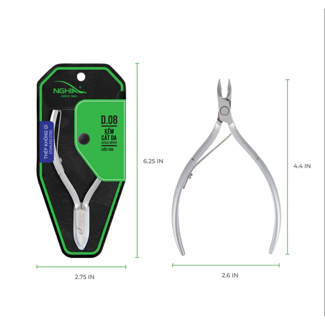 Nghia - Cuticle Nipper - D.08 - Jaw 16
