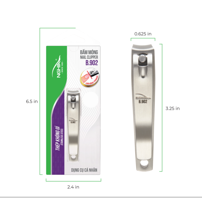 Nghia - Nail Clipper - B.902 - Curved