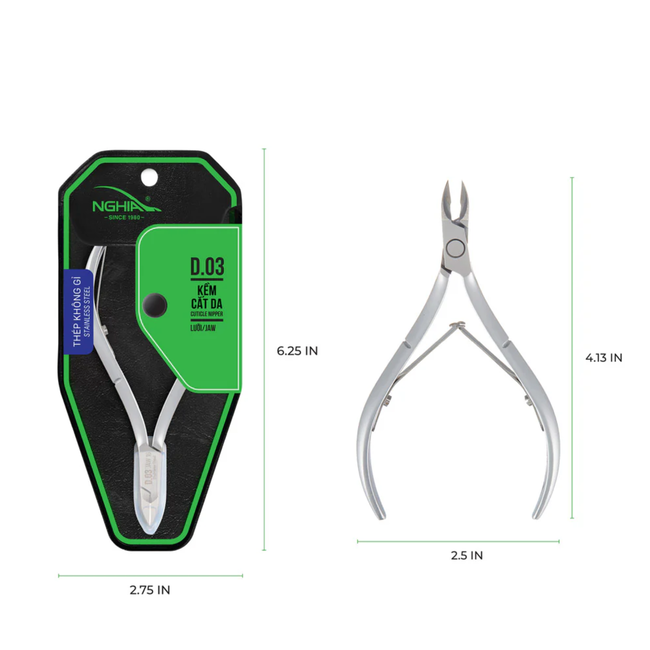 Nghia - Cuticle Nipper - D.03 - Jaw 14