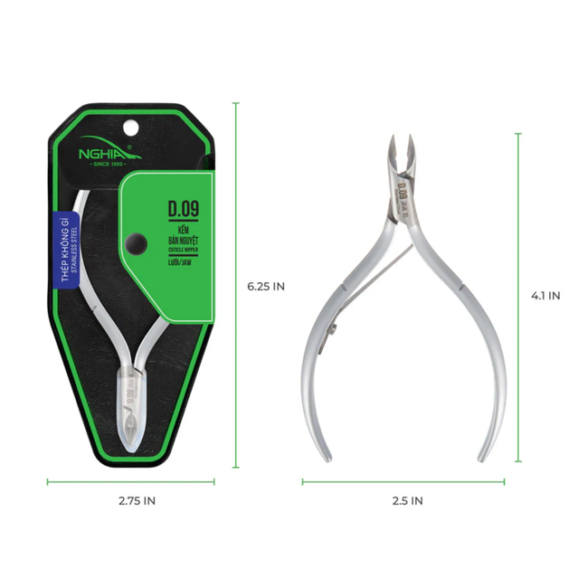 Nghia - Cuticle Nipper - D.09 - Jaw 14