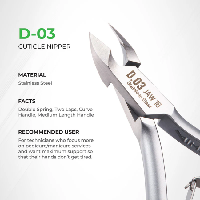 Nghia - Cuticle Nipper - D.03 - Jaw 16