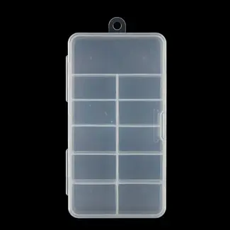 DL Professional Empty Nail Tip Box - Clear