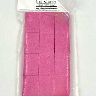 The Studio The Studio - Mini Buffers - 100/180 Grit - Pink - 12 CT