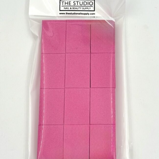 The Studio - Mini Buffers - 100/180 Grit - Pink - 12 CT