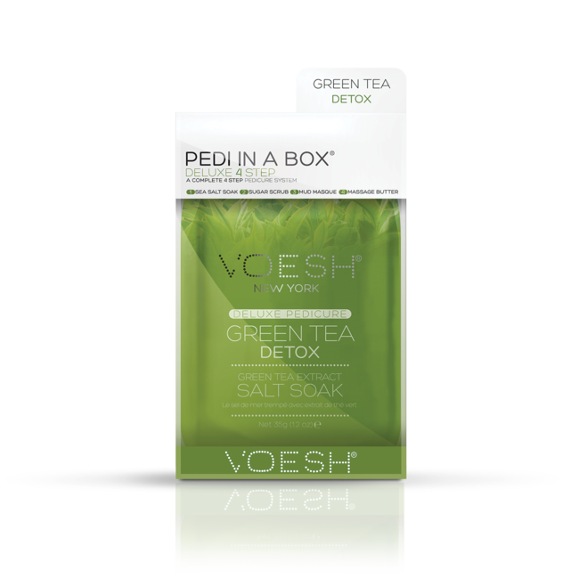 Voesh - 4 step - Pedi In A Box - Green Tea Detox - 1 ct