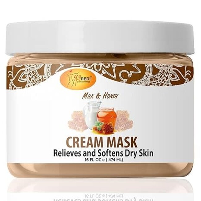 Spa Redi Spa Redi - Pedi Cream Mask - 16 oz - Milk & Honey