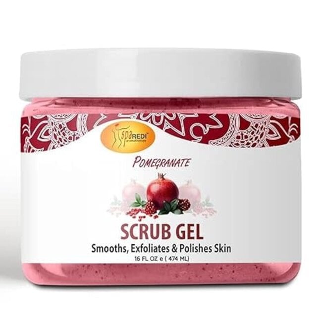 Spa Redi - Scrub Gel - 16 oz - Pomegranate