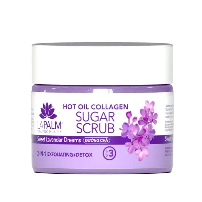 La Palm - Step 3 - Hot Oil Sugar Scrub - 12 oz - Sweet Lavender Dreams