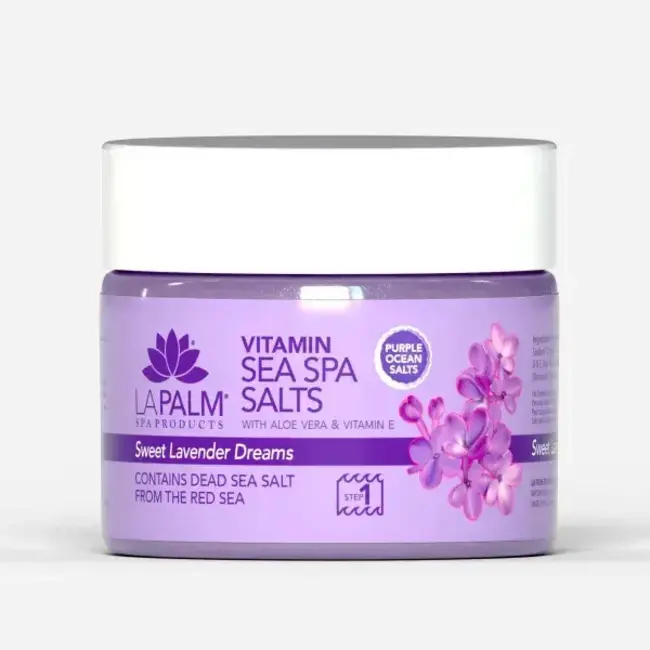 La Palm - Step 1 - Sea Spa Salts - 12 oz - Sweet Lavender Dreams