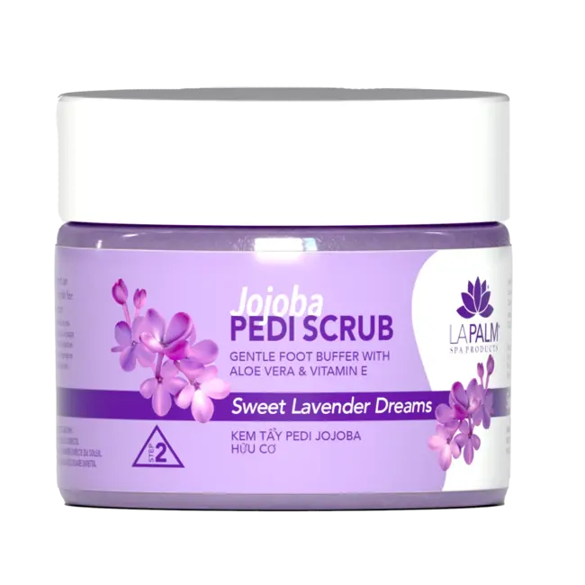La Palm - Step 2 - Jojoba Pedi Scrub - 12 oz - Sweet Lavender Dreams
