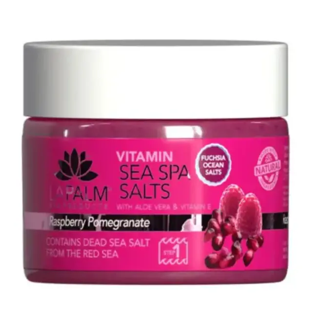 LA PALM La Palm - Step 1 - Sea Spa Salts - 12 oz - Raspberry Pomegranate