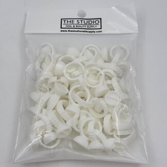 The Studio The Studio - Lash Glue Rings - White - 50 ct