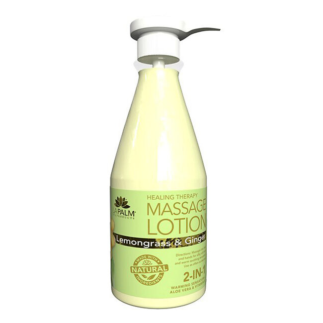 La Palm - Massage Lotion - 24 oz - Lemongrass & Ginger