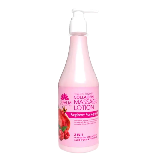 La Palm - Massage Lotion - 24 oz - Raspberry Pomegranate