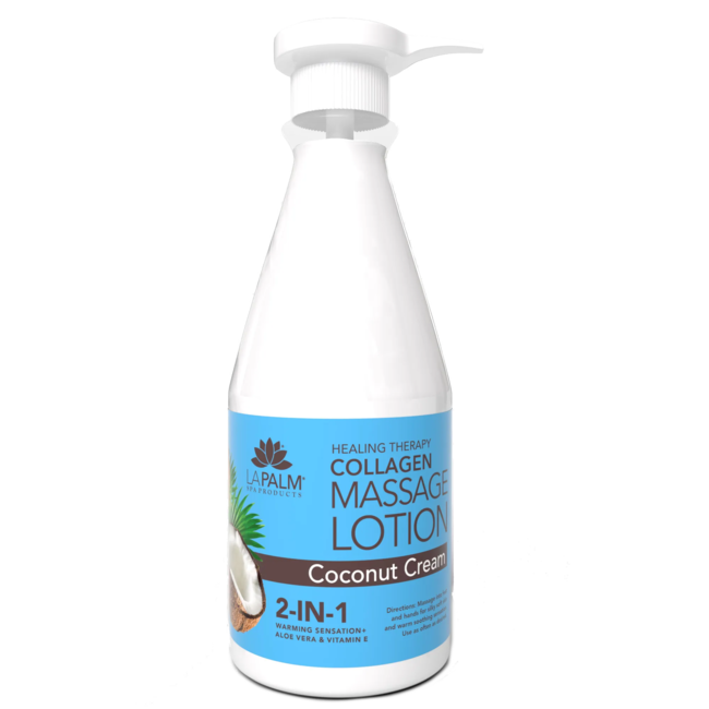 La Palm - Massage Lotion - 24 oz - Coconut Cream