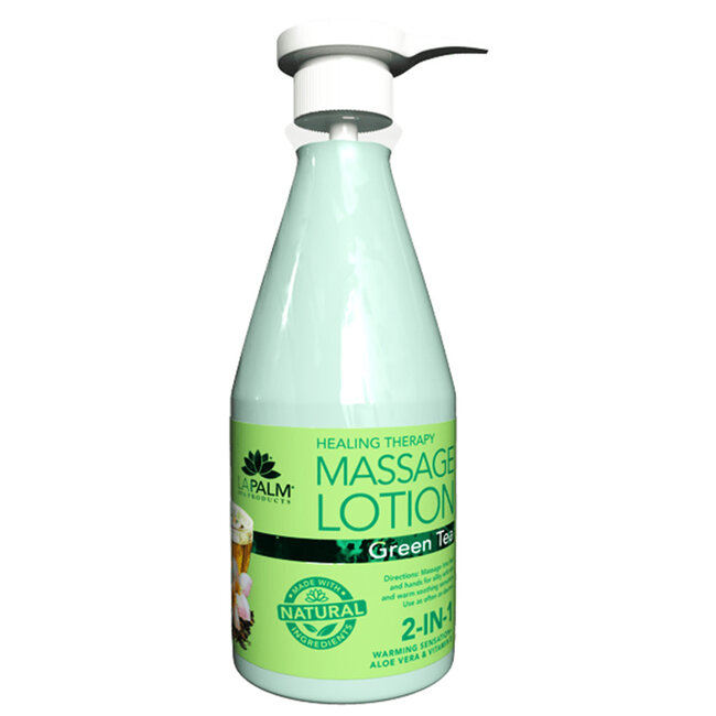 La Palm - Massage Lotion - 24 oz - Green Tea