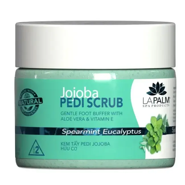 La Palm - Step 2 - Jojoba Pedi Scrub - 12 oz - Spearmint Eucalyptus