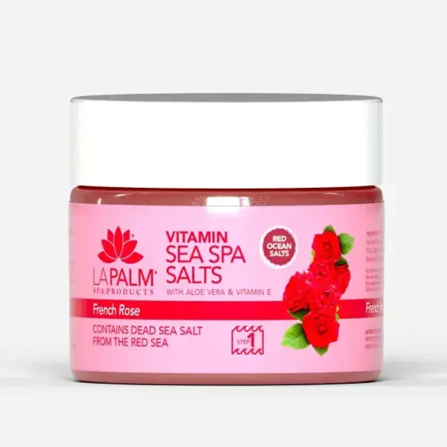 La Palm - Step 1 - Sea Spa Salts - 12 oz - French Rose