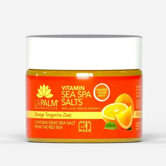 La Palm - Step 1 - Sea Spa Salts - 12 oz - Orange Tangerine Zest