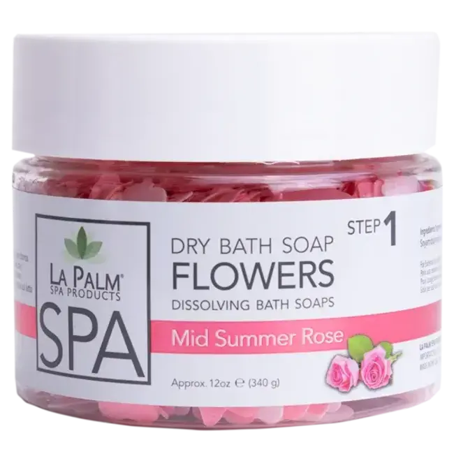 La Palm - Step 2 - Jojoba Pedi Scrub - 12 oz - Mid Summer Rose