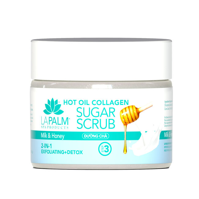 La Palm - Step 3 - Hot Oil Sugar Scrub - 12 oz - Milk  Honey