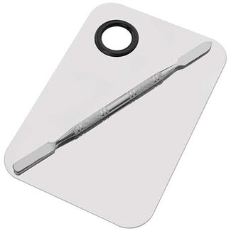The Studio The Studio - Rectangle Nail Art  Palette  w/ Spatula - Stainless Steel
