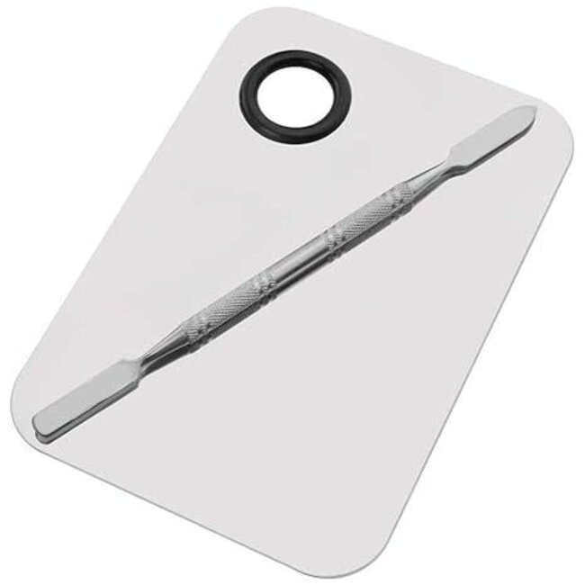 The Studio - Rectangle Nail Art  Palette  w/ Spatula - Stainless Steel