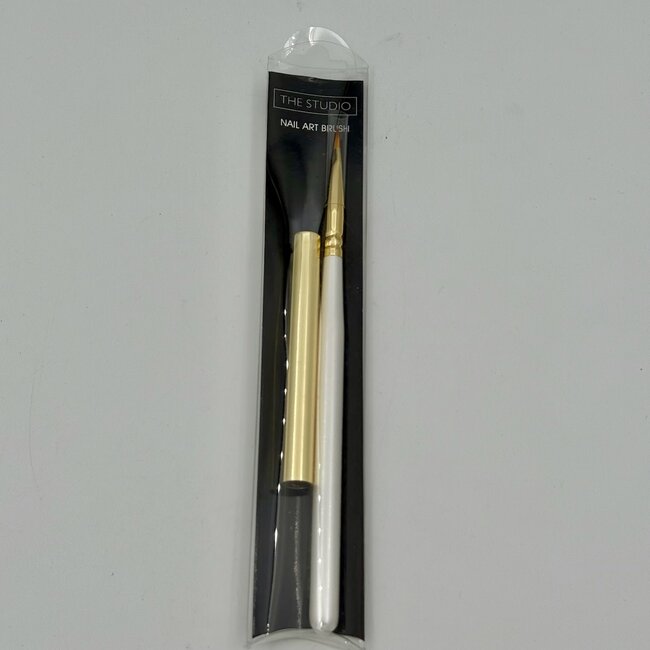 The Studio - Nail Art Brush - White/Gold - B-108