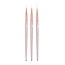 The Studio - Liner Brush - 3 PC - Rose Gold/ Rose Gold