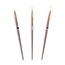 The Studio - Liner Brush - 3 PC - Rose Gold/ Gold