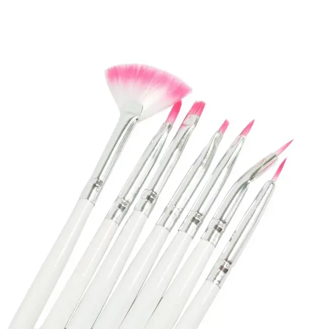 DL - Nail Art Brush Set - 7 piece - DL C340