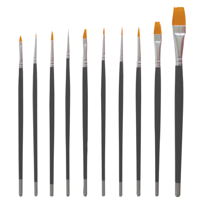 DL - Nail Art Brush Set - 10 piece - DL C69