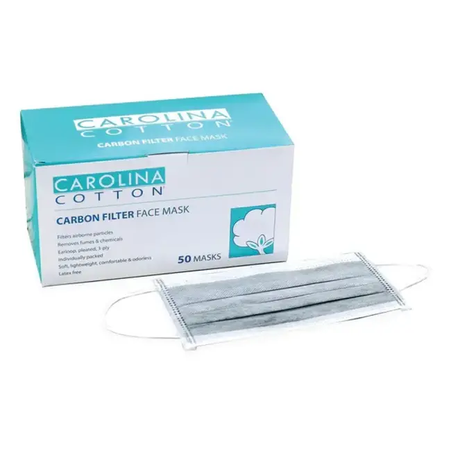 Carolina Cotton - Carbon Filter Face Mask - 50 ct