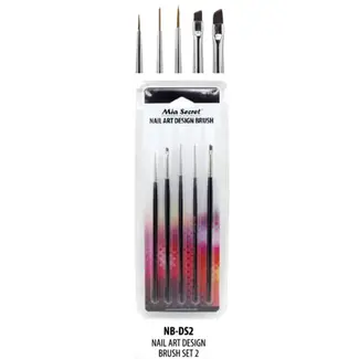 Mia Secret Mia Secret - Nail Art Design Brush - 5ct - NB DS2