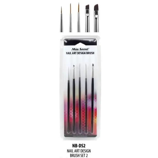 Mia Secret - Nail Art Design Brush - 5ct - NB DS2