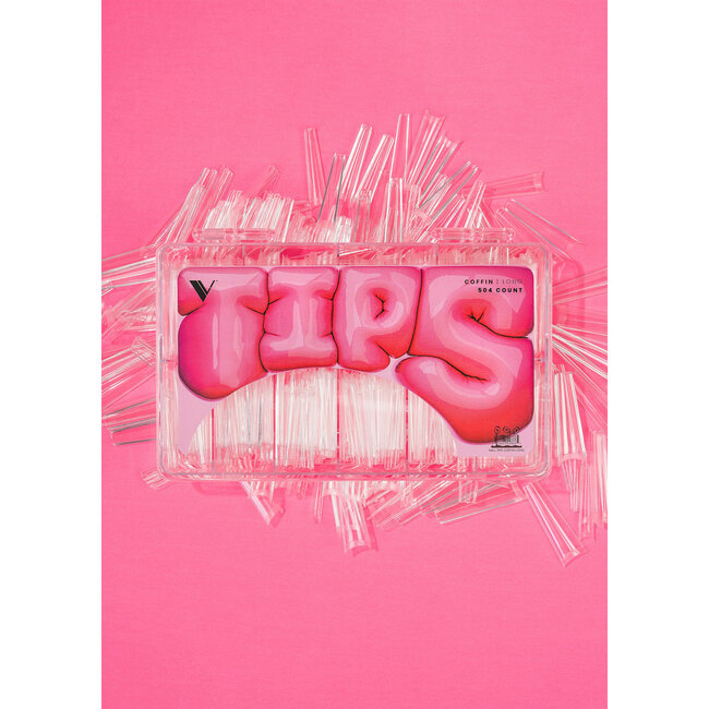 V Beauty Pure - V Tips Box - Coffin - Long