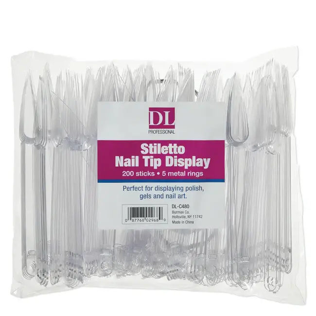 DL - Stiletto Nail Tip Display - 200 ct