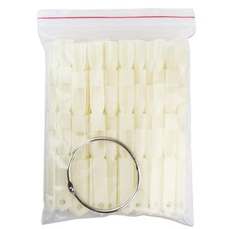 The Studio Tip Color Swatch - Triple Nails - Square Natural - 50 count