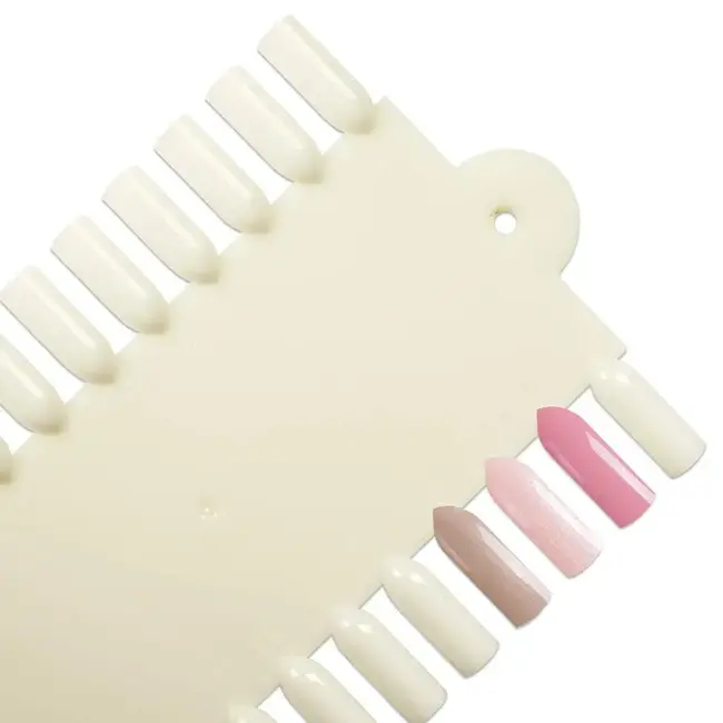 Tip Color Swatch - 48 Nail Sheet - Square Natural - 1 Ct